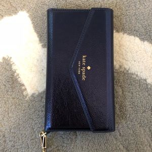 Kate Spade Blue Shimmery Wallet Phone Case